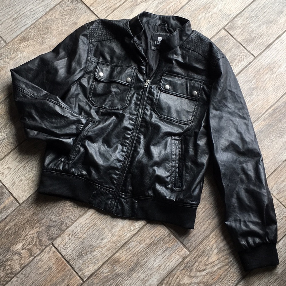 Black | Leather jacket